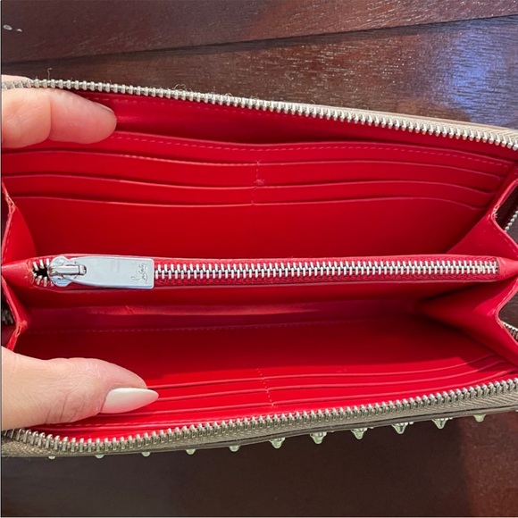 Authentic Christian LouboutinStudded Beige Wallet